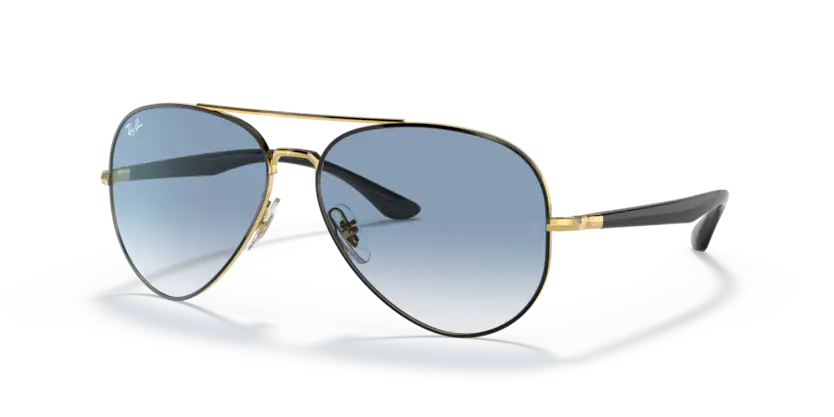 Ray-Ban RB 3675 90003F - Black on gold thumbnail