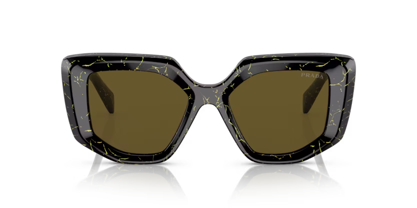 Prada PR 14Z 19D01T - Black/yellow marble thumbnail