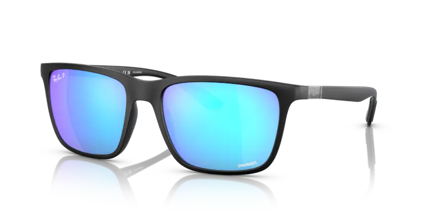 Ray-Ban RB4385 58 Green/Blue & Black Polarized Sunglasses