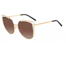 Carolina Herrera HE 0076/S 000HA Rose Gold/brown Shaded