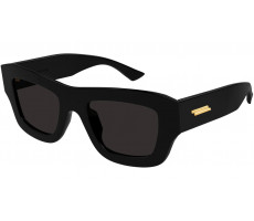 BOTTEGA VENETA BV 1357  001 Solid Black Rectangular