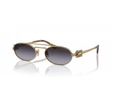 MIU MIU MU 54ZS 7OE5D1 Gold/Grey Shaded