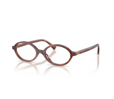 MIU MIU MU 01X 26E1O1 - Striped tobacco